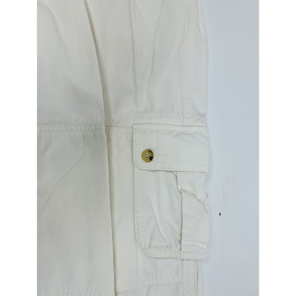 Lauren Ralph Lauren Cargo Cropped Cotton Capri Pants Chinos - Picture 4 of 9